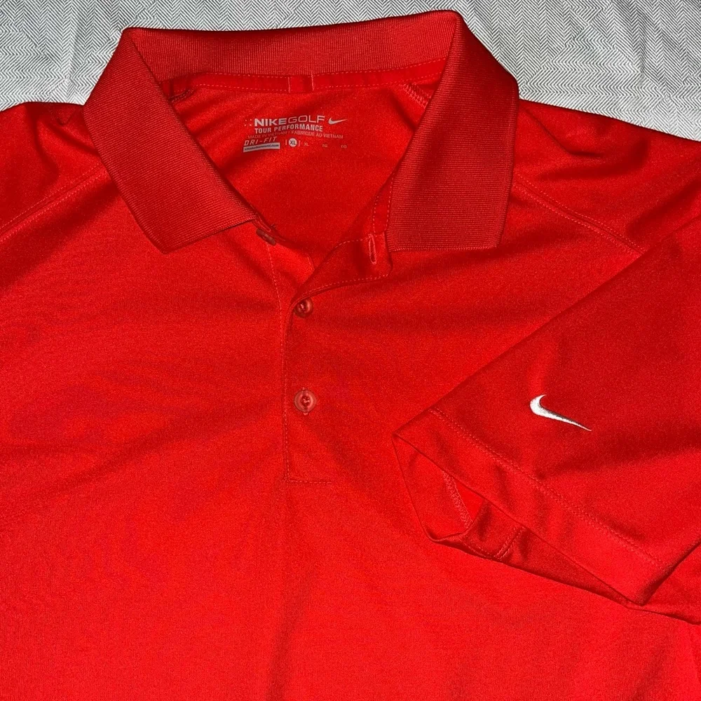 Nike Golf Tour Performance Orange Short Sleeve Polo size XL